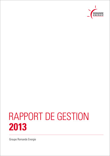 Thumbnail Romande Energie Annual Report 2013