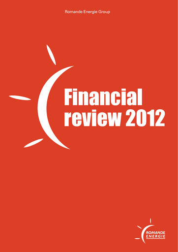 Vorschaubild Romande Energie Finanzmitteilung 2012