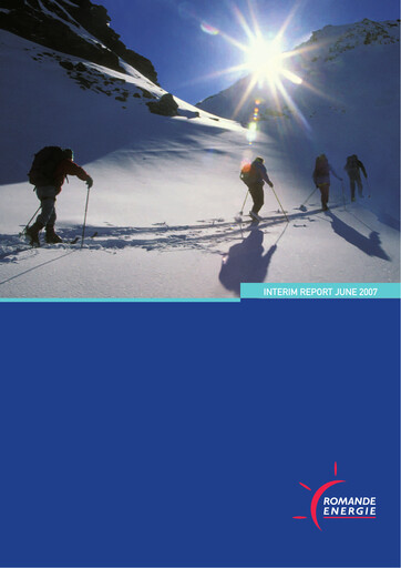 Miniature Romande Energie Rapport semestriel 2007-h1