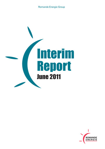 Miniature Romande Energie Rapport semestriel 2011-h1
