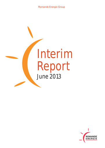 Miniature Romande Energie Rapport semestriel 2013-h1