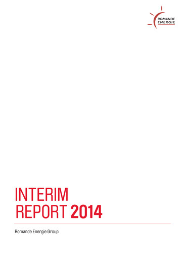 Miniature Romande Energie Rapport semestriel 2014-h1