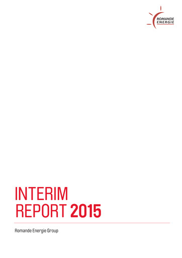 Miniature Romande Energie Rapport semestriel 2015-h1