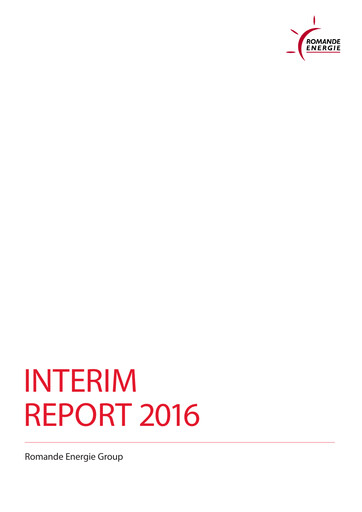 Miniature Romande Energie Rapport semestriel 2016-h1