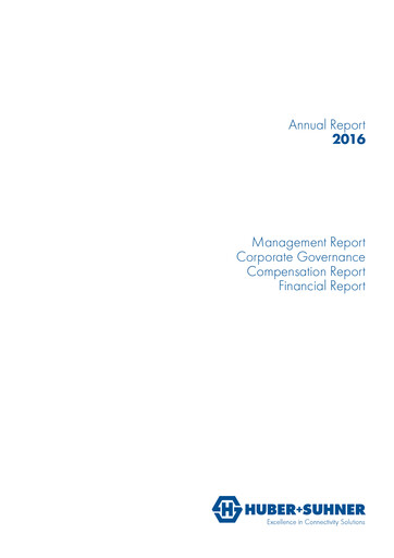 Thumbnail Huber+Suhner Annual Report 2016