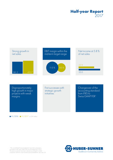 Thumbnail Huber+Suhner Half-year Report 2017-h1