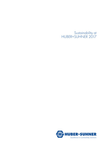 Miniature Huber+Suhner Rapport de durabilité 2017