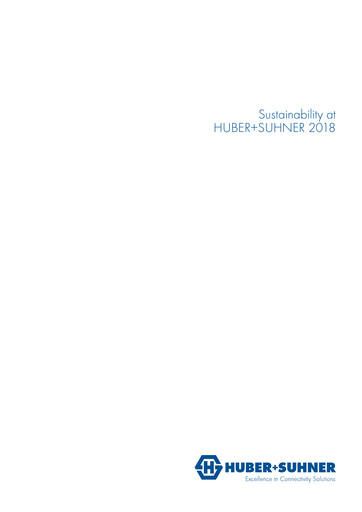 Miniature Huber+Suhner Rapport de durabilité 2018