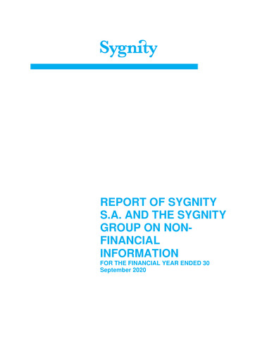 Miniature Sygnity Rapport ESG fy2020