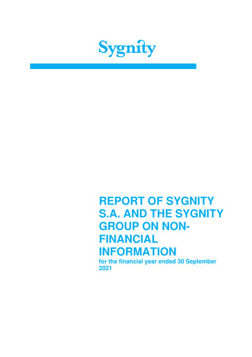 Miniature Sygnity Rapport ESG fy2021