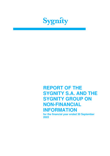 Miniature Sygnity Rapport ESG fy2022