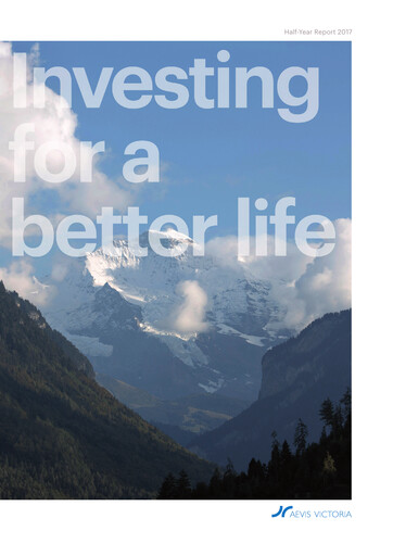 Miniature Aevis Victoria Rapport semestriel 2017-h1