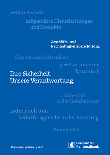 Thumbnail Graubündner Kantonalbank Annual Report 2014