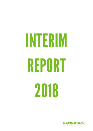 Miniature Sensirion Holding Rapport semestriel 2018-h1