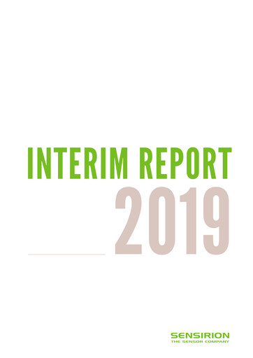 Miniature Sensirion Holding Rapport semestriel 2019-h1