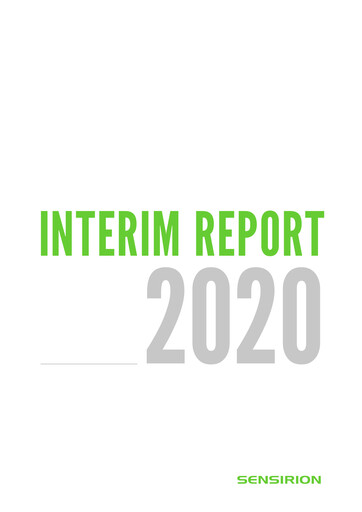 Miniature Sensirion Holding Rapport semestriel 2020-h1