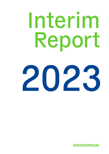 Miniature Sensirion Holding Rapport semestriel 2023-h1