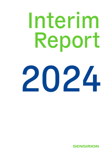 Miniature Sensirion Holding Rapport semestriel 2024-h1