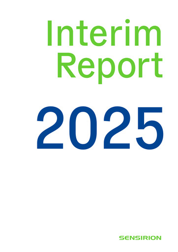 Miniature Sensirion Holding Rapport semestriel 2025-h1