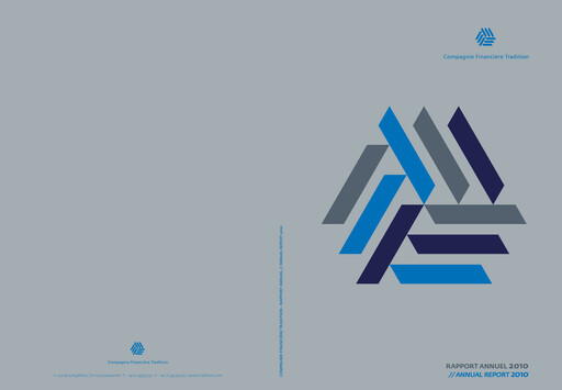 Miniature Compagnie Financière Tradition Rapport annuel 2010