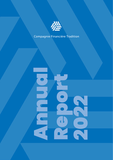 Miniature Compagnie Financière Tradition Rapport annuel 2022