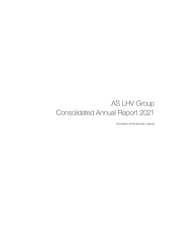 Thumbnail AS LHV Group Annual Report 2021