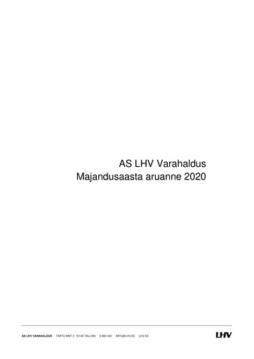 Thumbnail AS LHV Group Annual Report 2020