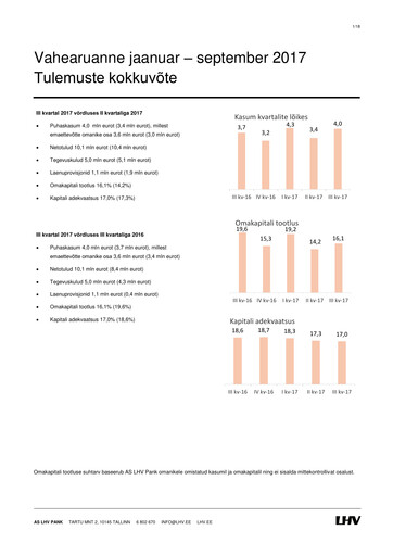 Thumbnail AS LHV Group Quarterly Report 2017-q3