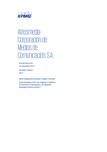 Thumbnail Atresmedia Corporación de Medios de Comunicación, S.A. Financial Statement 2017