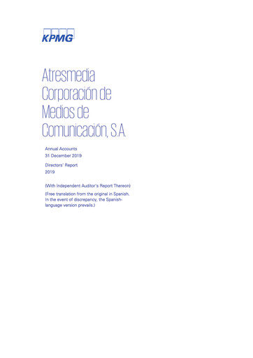 Thumbnail Atresmedia Corporación de Medios de Comunicación, S.A. Financial Statement 2019