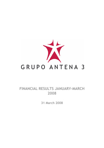 Vorschaubild Atresmedia Corporación de Medios de Comunicación, S.A. Quartalsbericht 2008-q1