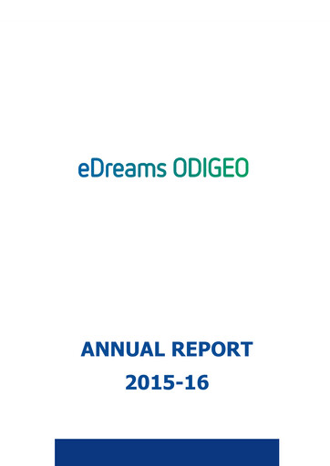 Thumbnail eDreams ODIGEO Annual Report 2015-2016