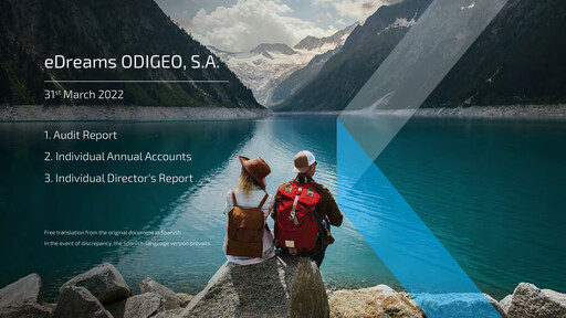 Thumbnail eDreams ODIGEO Financial Statement fy2022