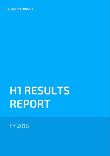 Thumbnail eDreams ODIGEO Half-year Report 2018-h1