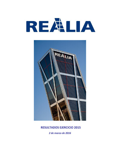 Thumbnail Realia Business Financial Report 2015