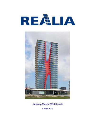 Thumbnail Realia Business Quarterly Report 2018-q1