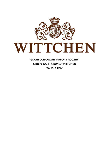Miniature Wittchen Rapport annuel 2016
