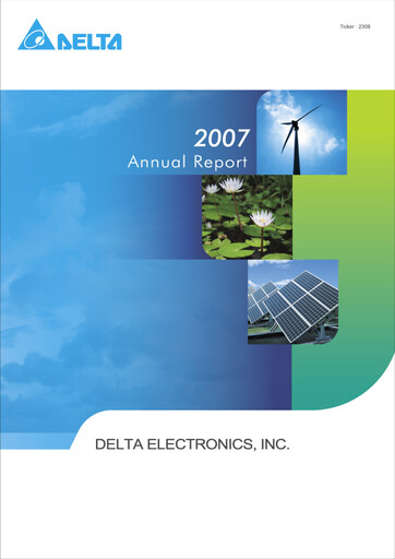 Thumbnail Delta Electronics Annual Report 2007