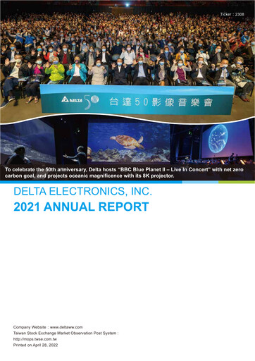 Thumbnail Delta Electronics Annual Report 2021