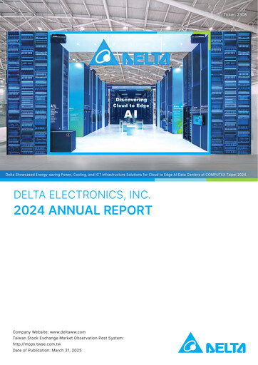 Thumbnail Delta Electronics Annual Report 2024
