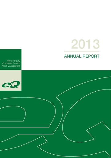 Thumbnail eQ Oyj Annual Report 2013
