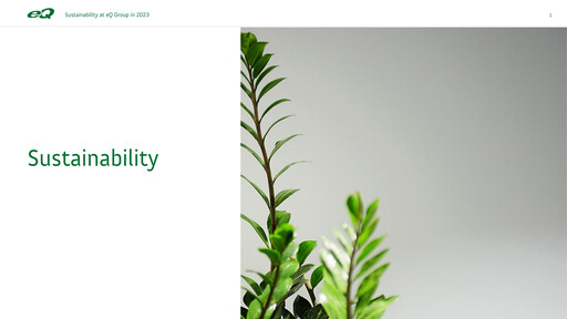 Thumbnail eQ Oyj Sustainability Report 2023