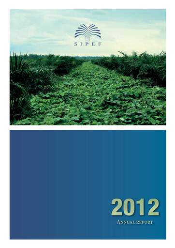 Thumbnail Sipef Annual Report 2012