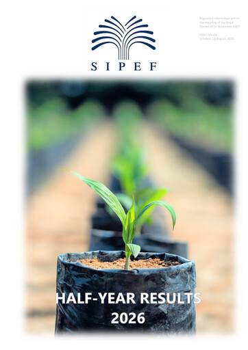 Thumbnail Sipef Half-year Report 2026-h1