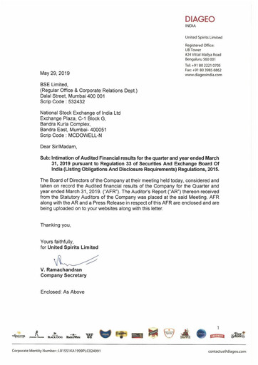 Thumbnail United Spirits
 Financial Statement 2018-2019