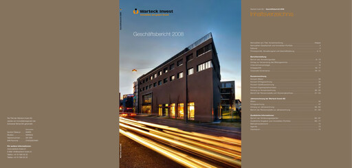 Vorschaubild Warteck Invest Jahresbericht 2008