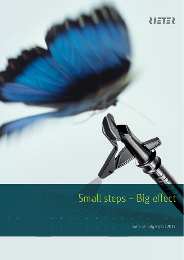 Miniature Rieter Holding Rapport de durabilité 2012