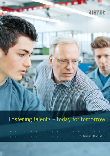 Miniature Rieter Holding Rapport de durabilité 2013