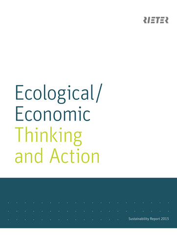 Miniature Rieter Holding Rapport de durabilité 2015