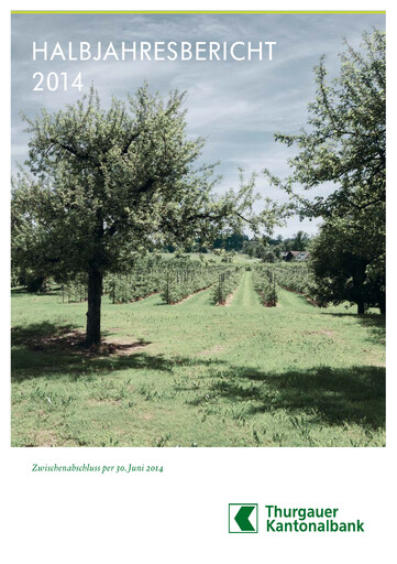 Thumbnail Thurgauer Kantonalbank Half-year Report 2014-h1
